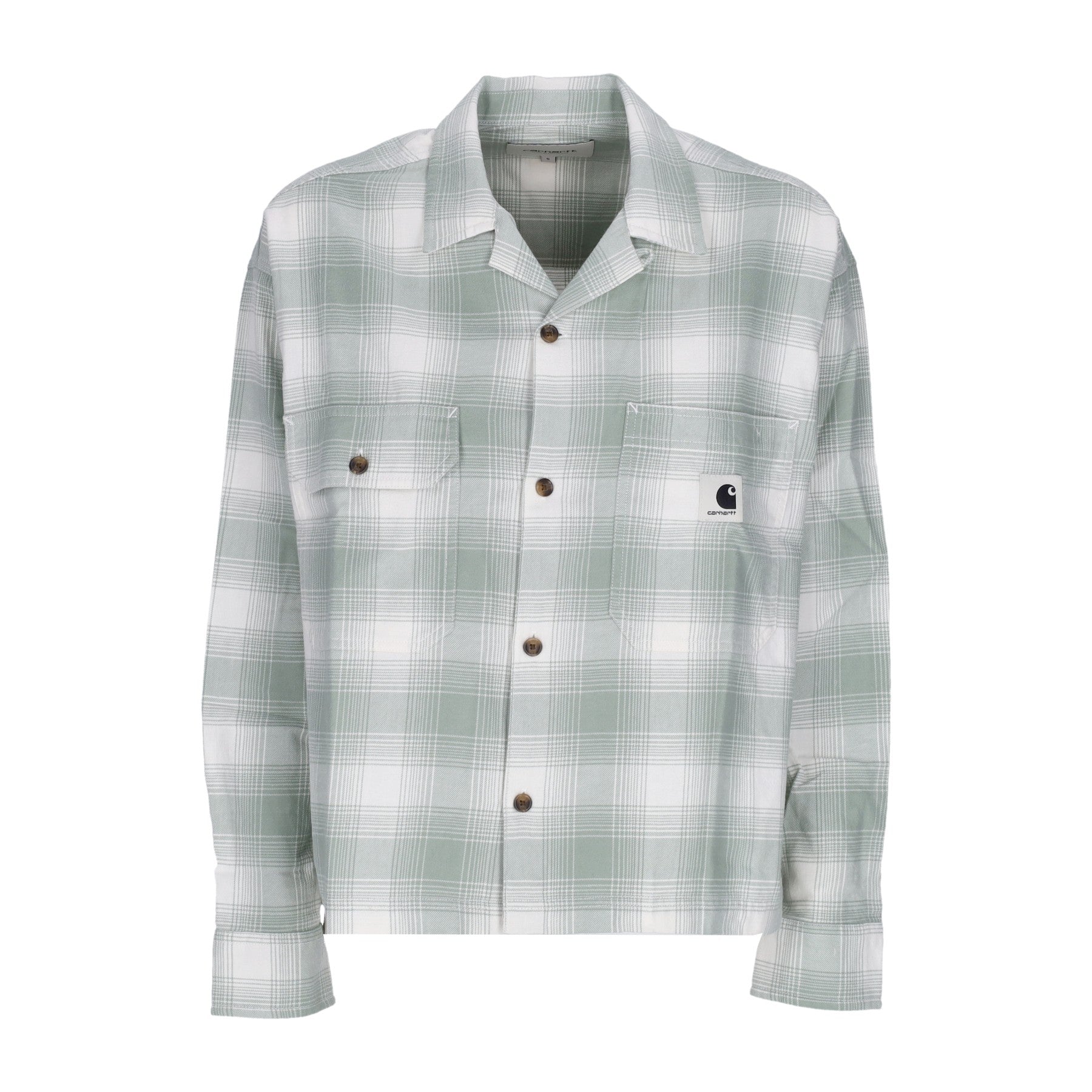 Carhartt Wip, Camicia Manica Lunga Donna W L/s Deaver Shirt, Misty Sage