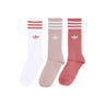 Adidas, Calza Media Uomo Solid Crew Sock, White/magic Beige/magic Earth