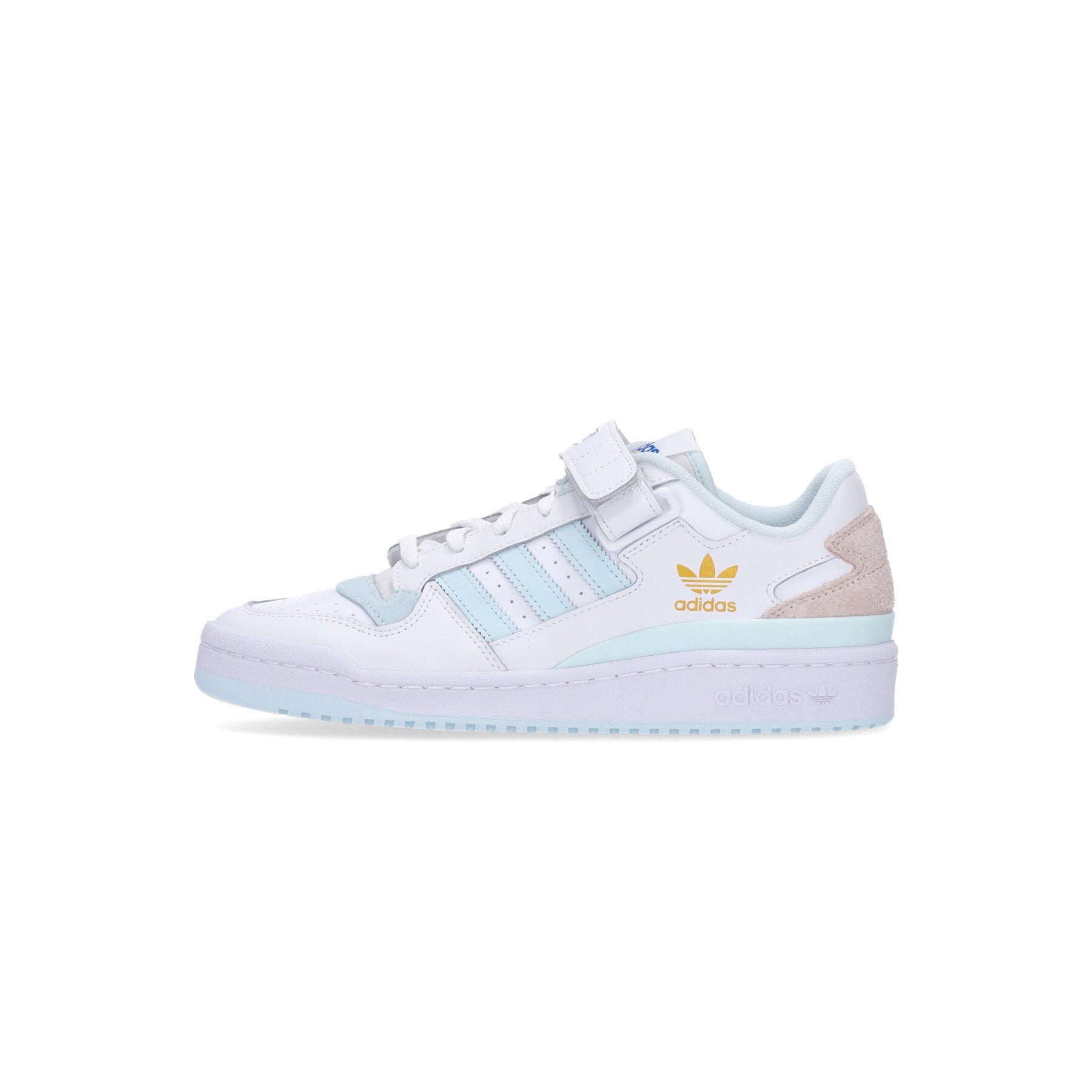 Adidas, Scarpa Bassa Uomo Forum Low, Cloud White/almost Blue/chalk White