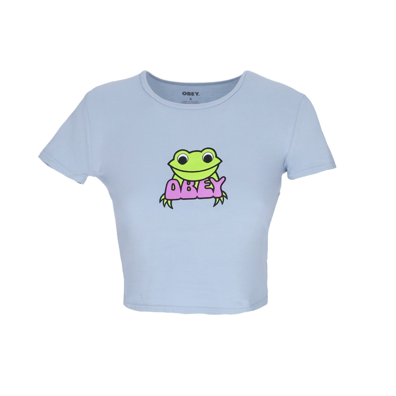 Cropped Women's T-Shirt Ribbit Cropped Chloe Fitted Tee Good Grey