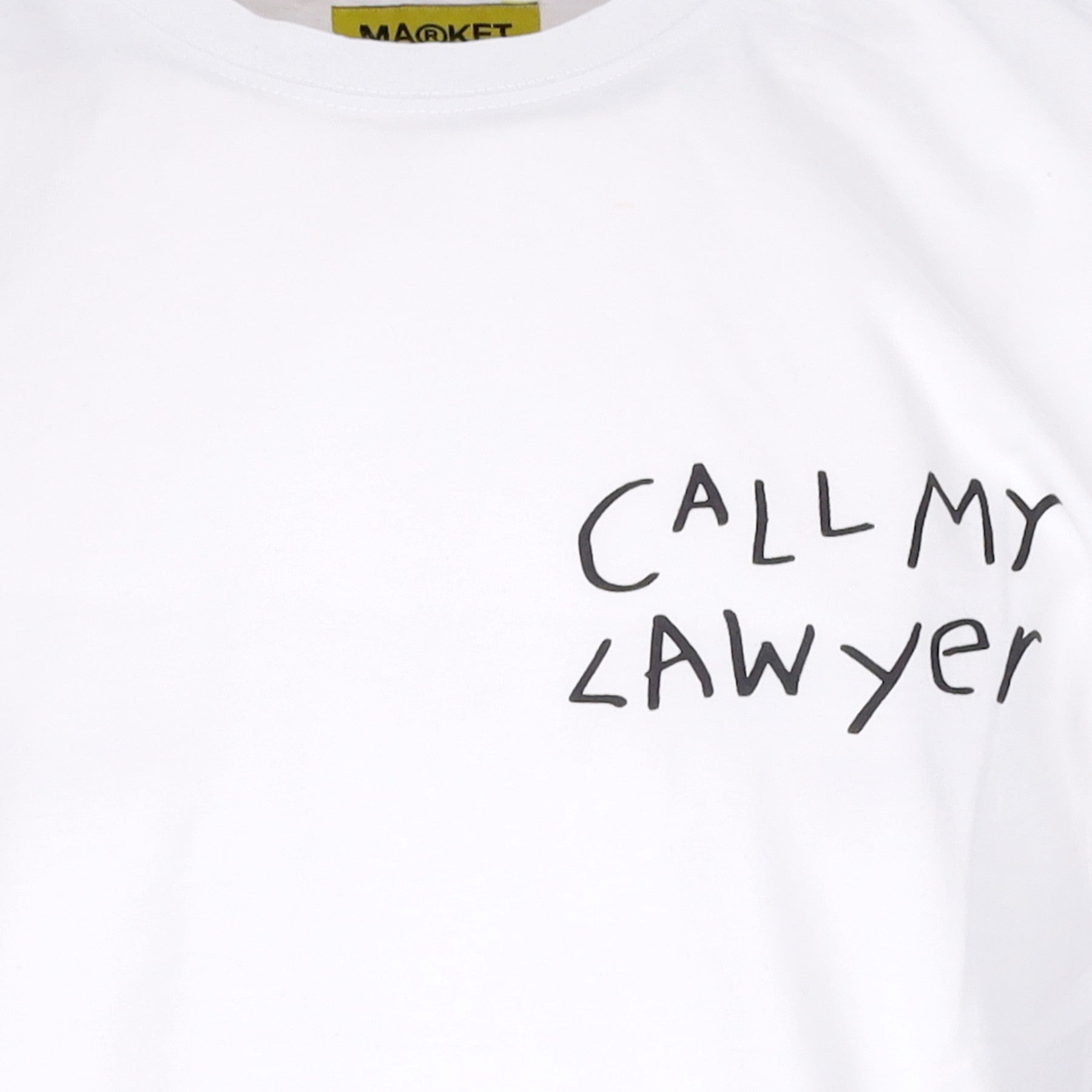 Call My Lawyer Hand Drawn Tee White Men's T-Shirt