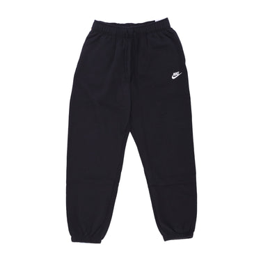 Nike, Pantalone Tuta Felpato Donna W Sportswear Club Fleece Mid-rise Oversized Pant, Black/white