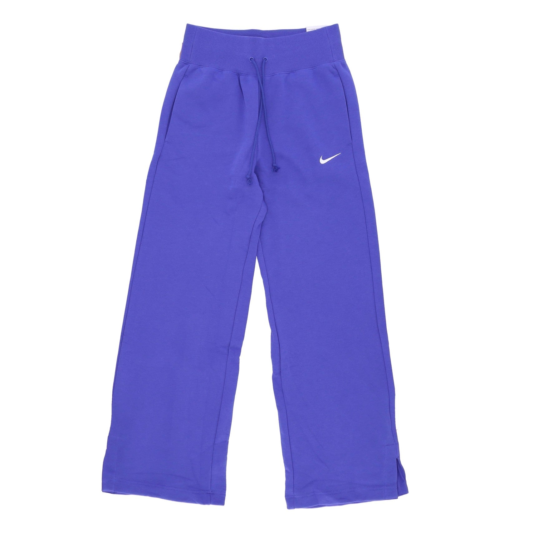 Nike, Pantalone Tuta Felpato Donna W Sportswear Phoenix Fleece Wide-leg Pant, Lapis/sail