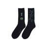 Dolly Noire, Calza Media Uomo Dlynr X Pokemon Bulbasaur Socks, Black/green