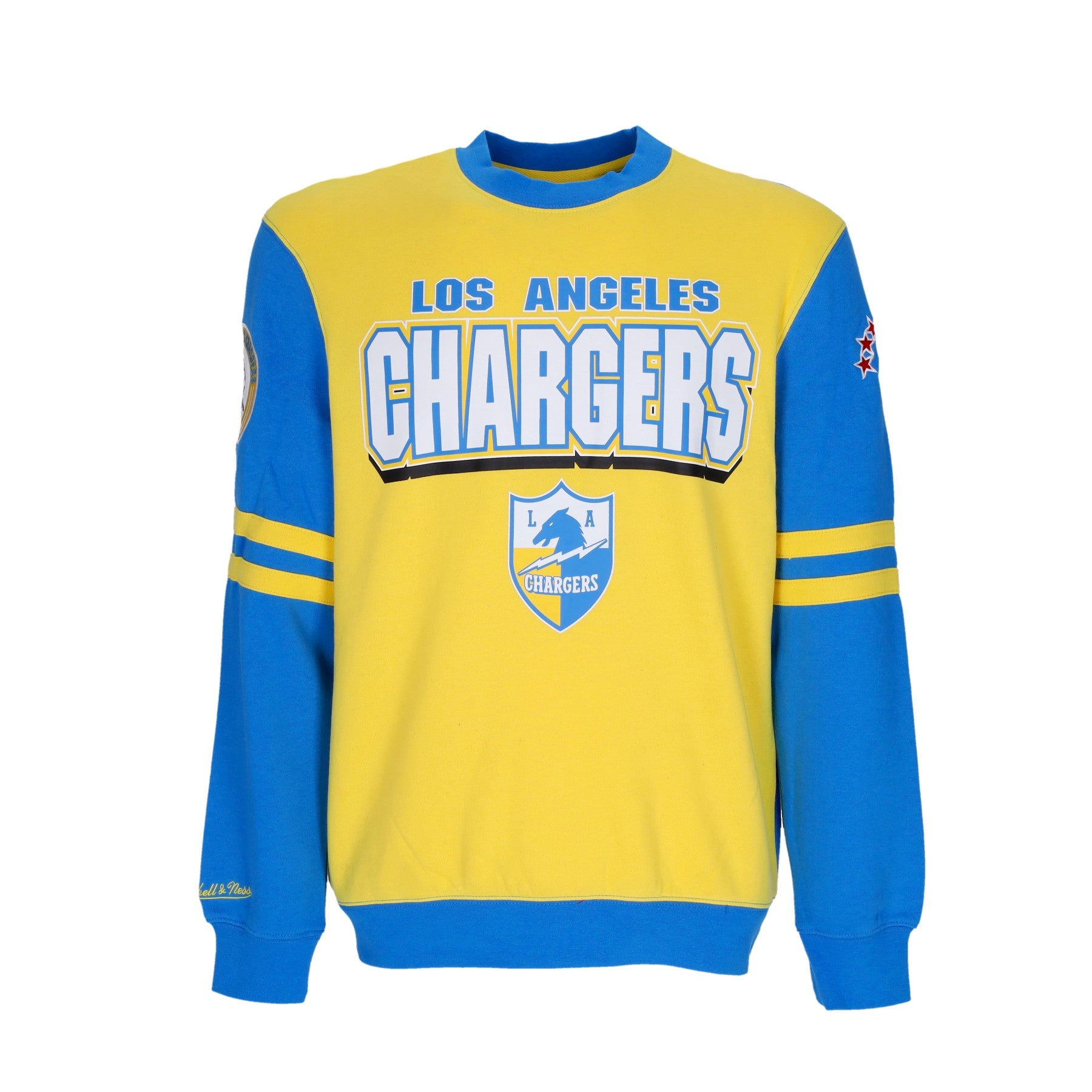 Mitchell & Ness, Felpa Girocollo Uomo Nfl All Over Crew 2.0 Loscha, Original Team Colors