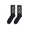 Phobia, Calza Media Uomo Cross Bones Socks, Black/beige
