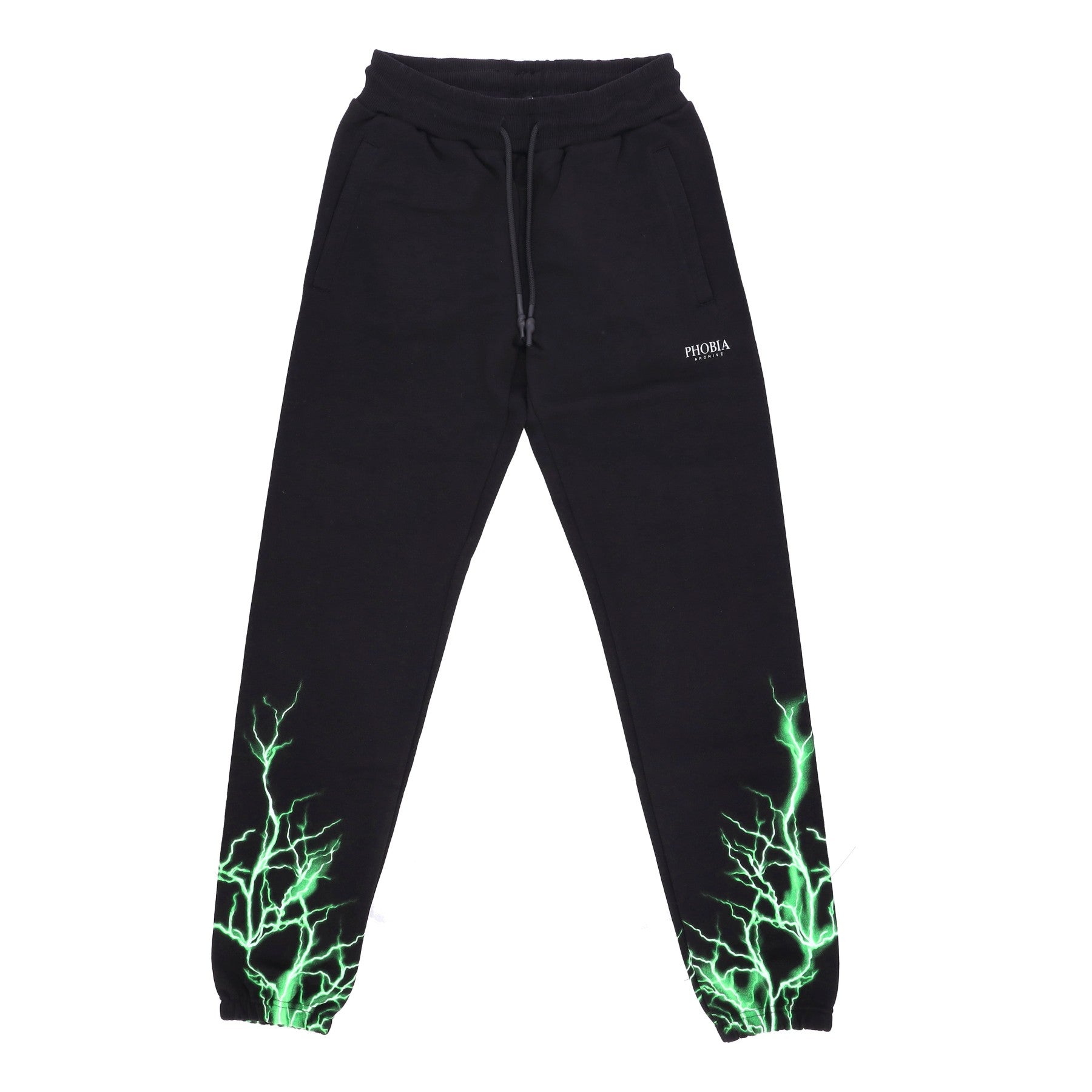 Phobia, Pantalone Tuta Leggero Uomo Lightning Pants, Black/green