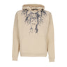 Phobia, Felpa Leggera Cappuccio Uomo Lightning Hoodie, Beige/black