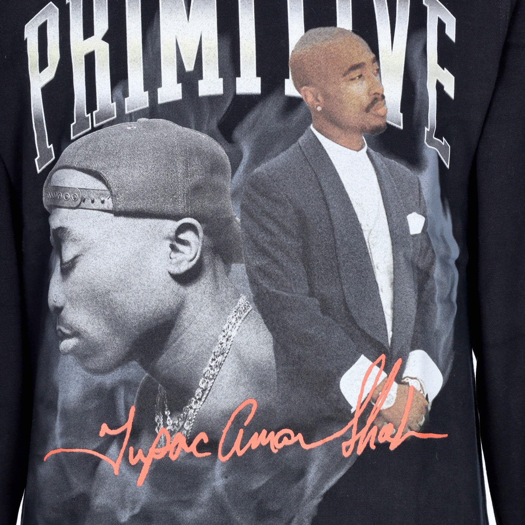 Primitive, Felpa Girocollo Uomo Legend Crewneck X Tupac, 