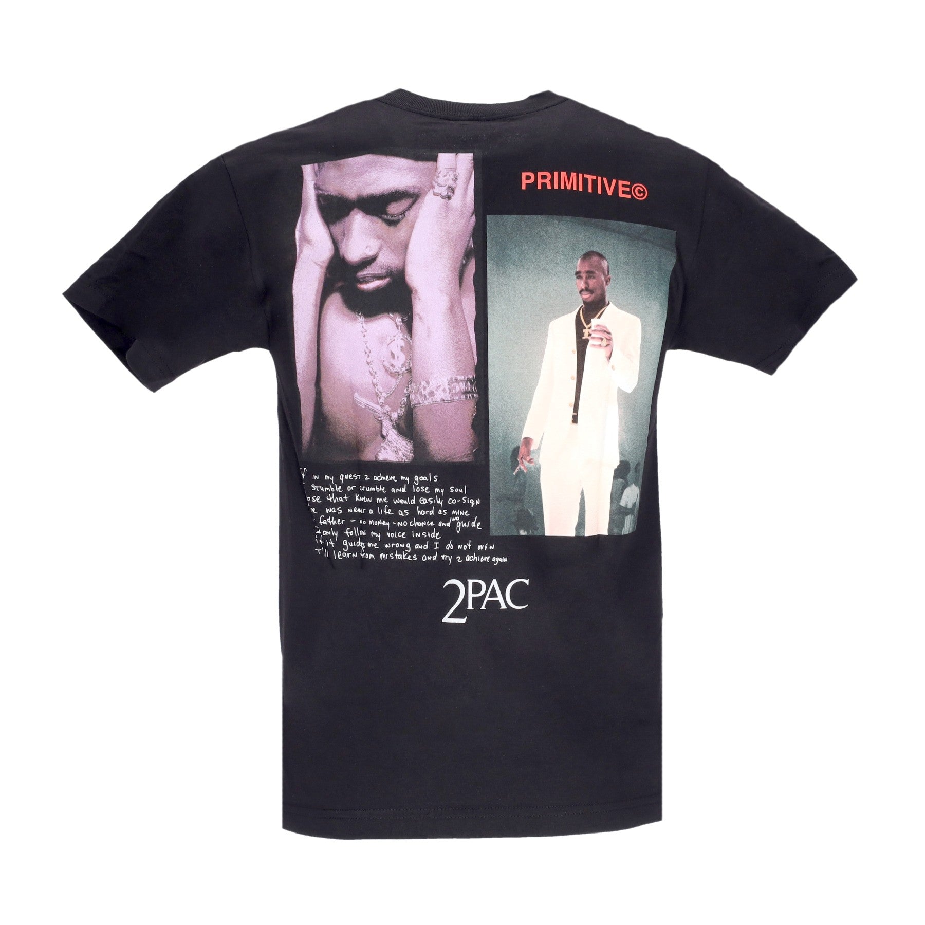 Primitive, Maglietta Uomo Voice Tee X Tupac, Black