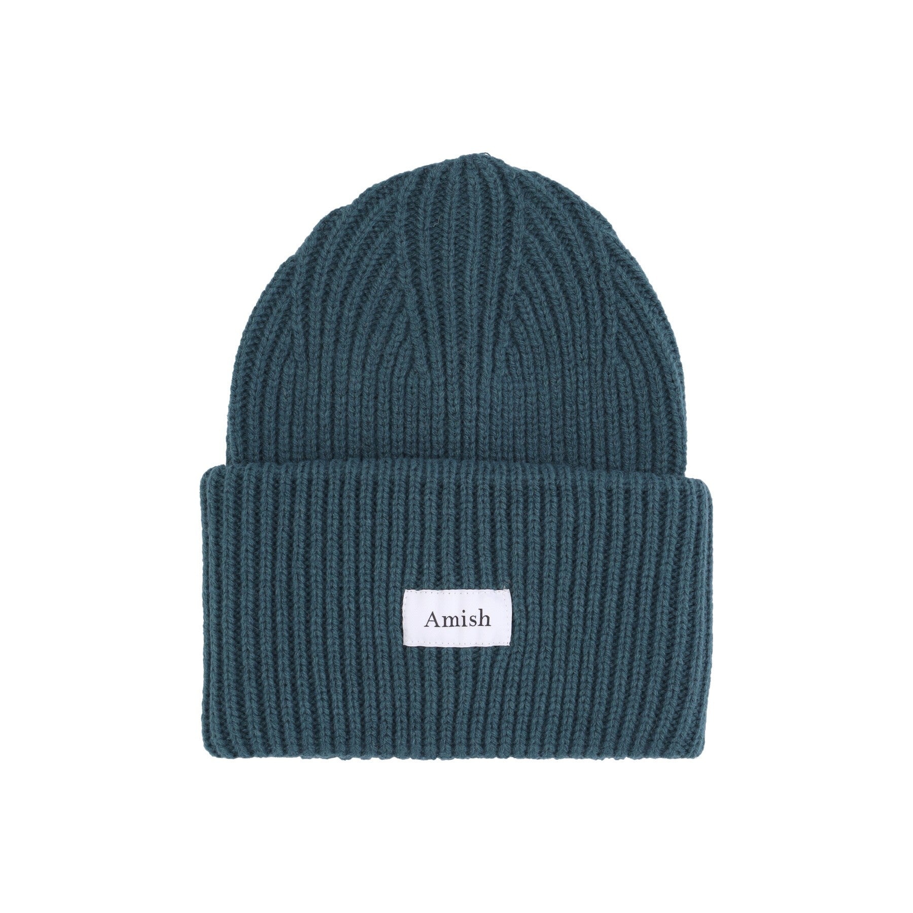 Amish, Cappello Uomo Wool Blend Beanie, Forest