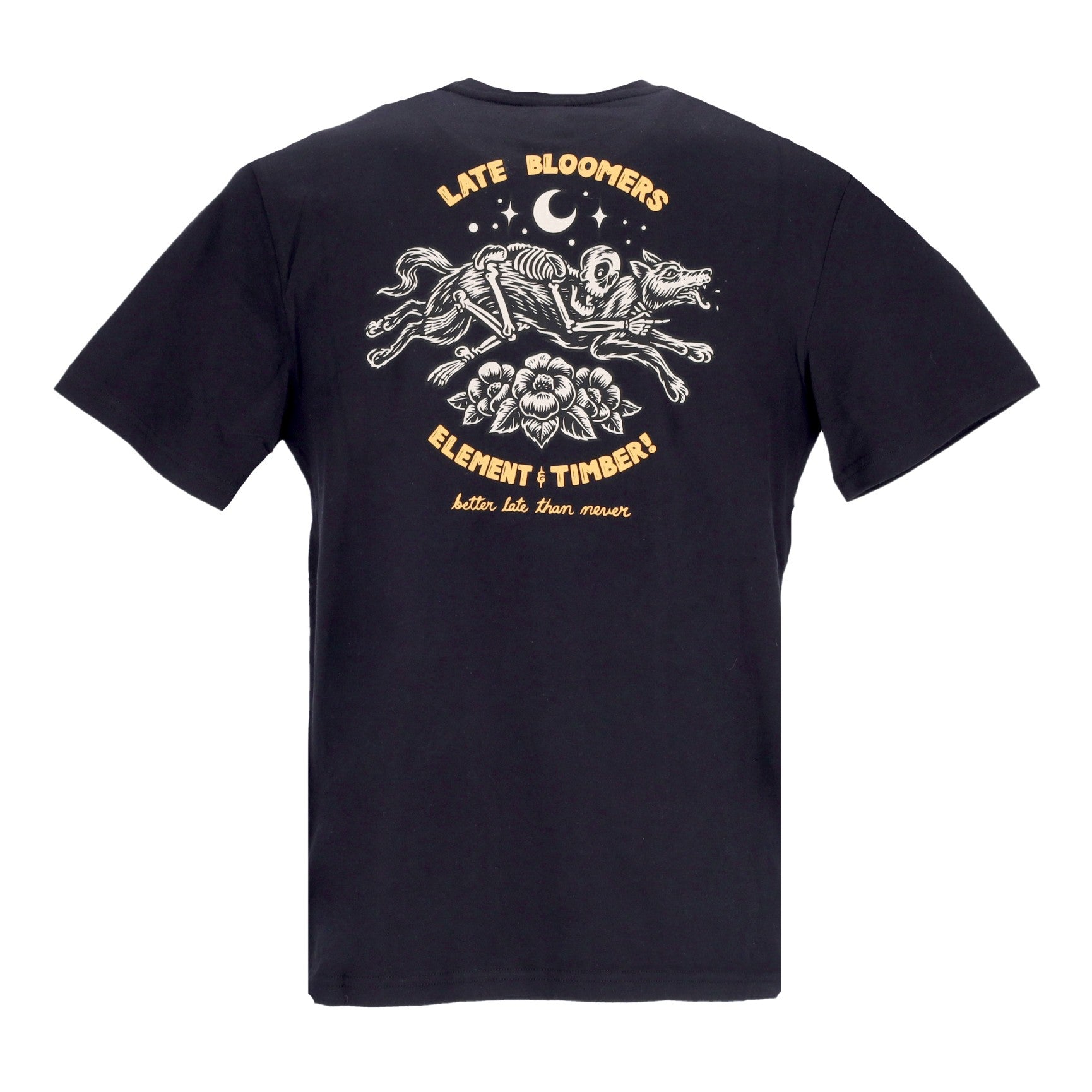 Element, Maglietta Uomo The Rider Tee X Timber, Flint Black