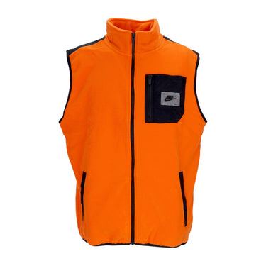 Nike, Smanicato Uomo Sportswear Spu Therma-fit Polar Fleece Vest, Safety Orange/black/black/black
