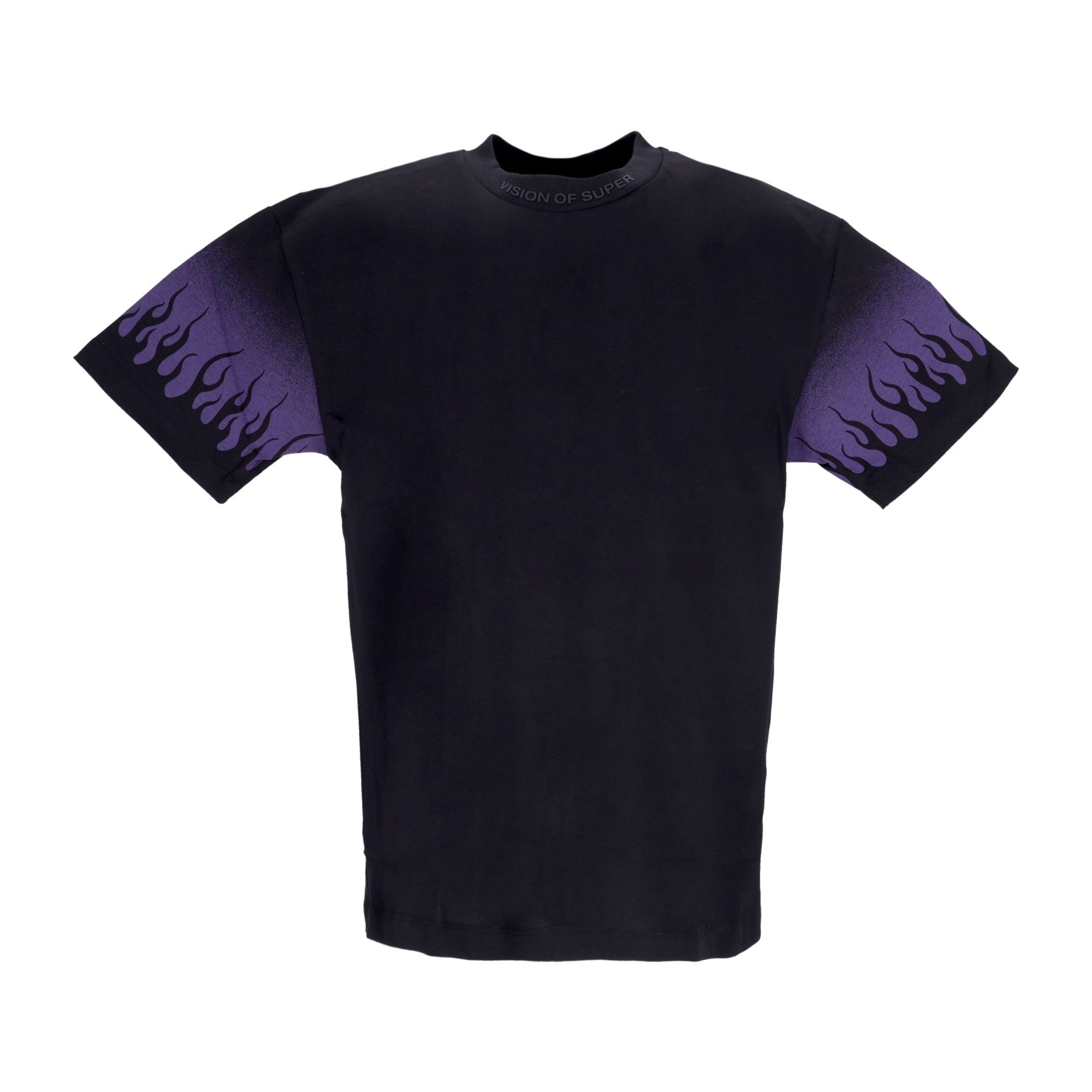 Camiseta de Hombre TEE NEGUITA DE LLAMAS NEGRAS/PURPULE