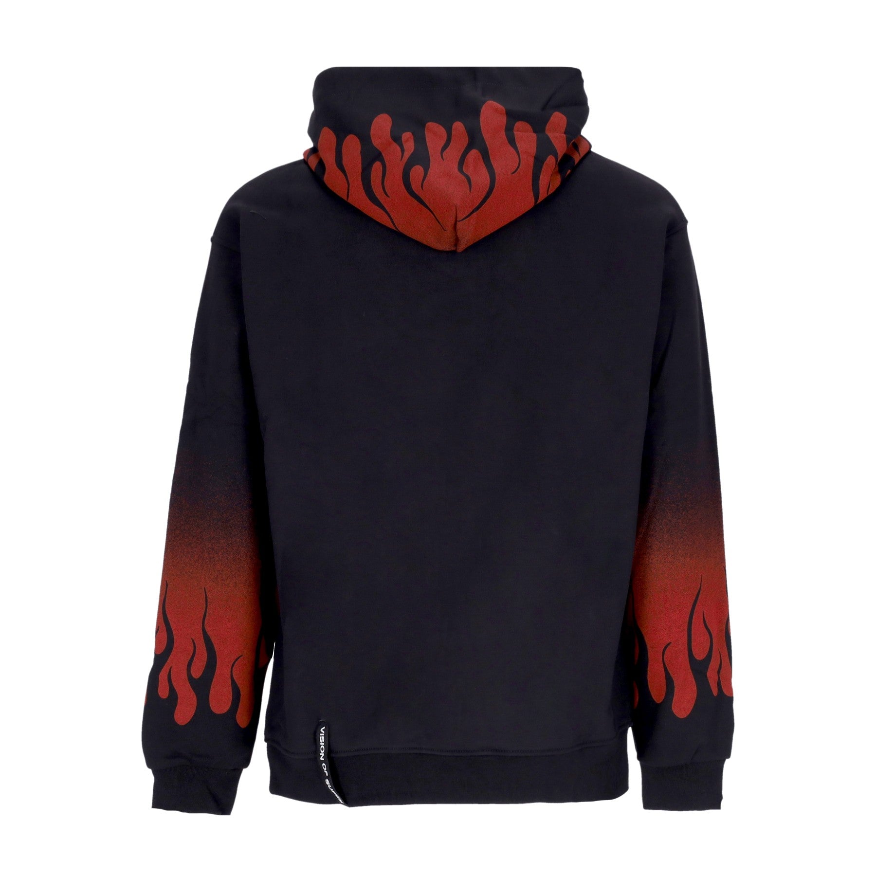 Vision Of Super, Felpa Cappuccio Uomo Negative Flames Hoodie, 