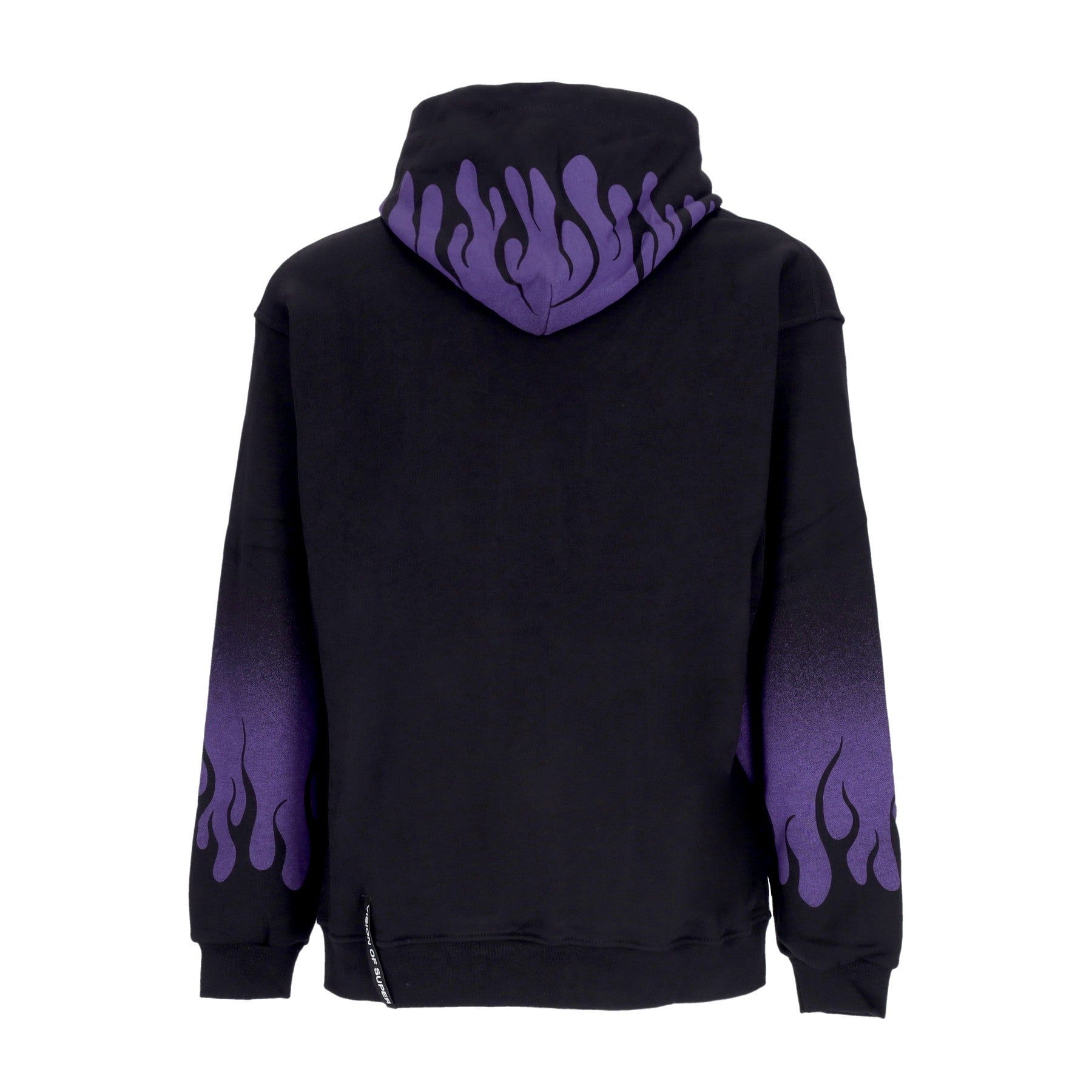 Vision Of Super, Felpa Cappuccio Uomo Negative Flames Hoodie, 