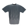 Vision Of Super, Maglietta Uomo Corrosive Flames Tee, Balsam Green