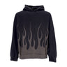Vision Of Super, Felpa Cappuccio Uomo Corrosive Flames Hoodie, Black