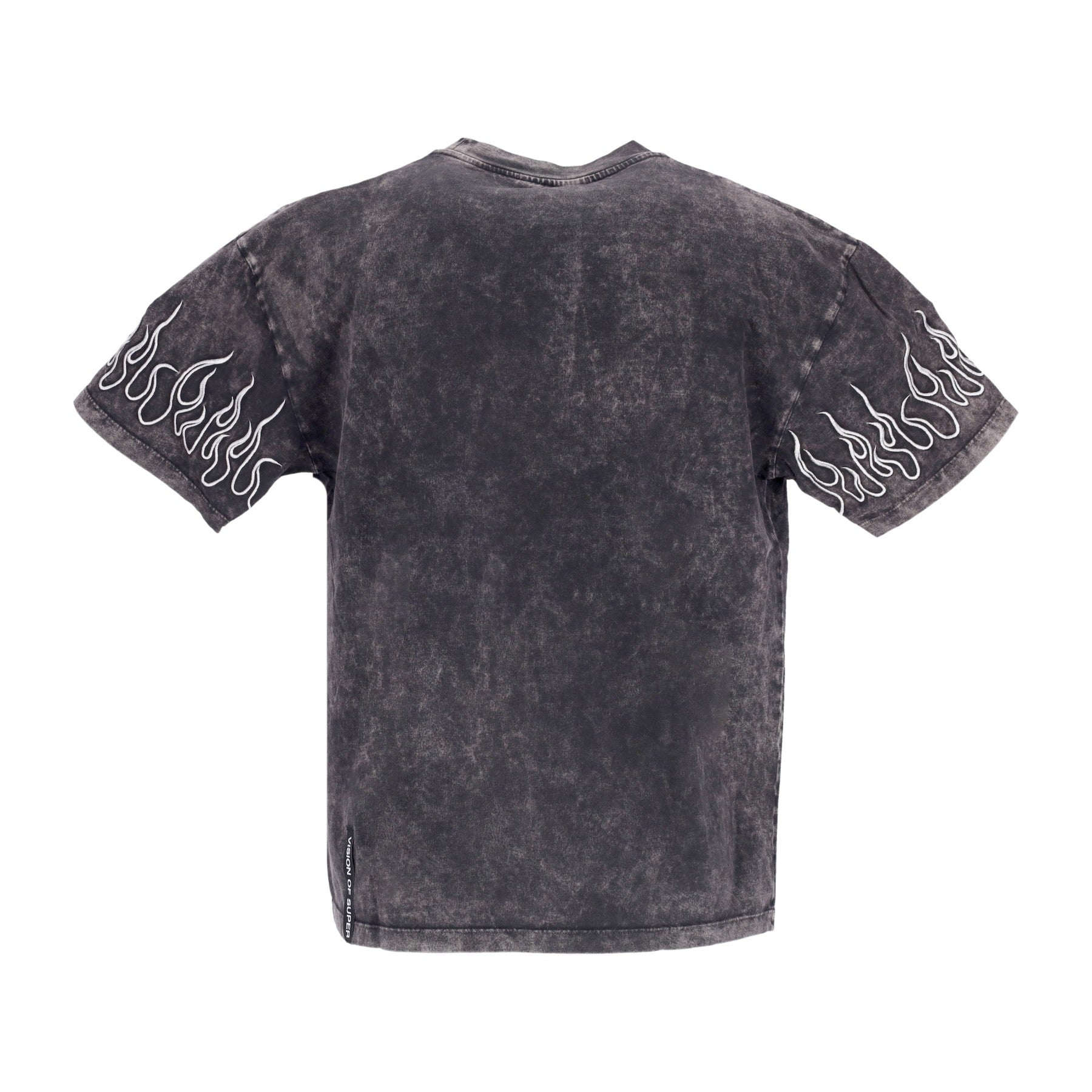 Vision Of Super, Maglietta Uomo Embroidered Flames Tee, 