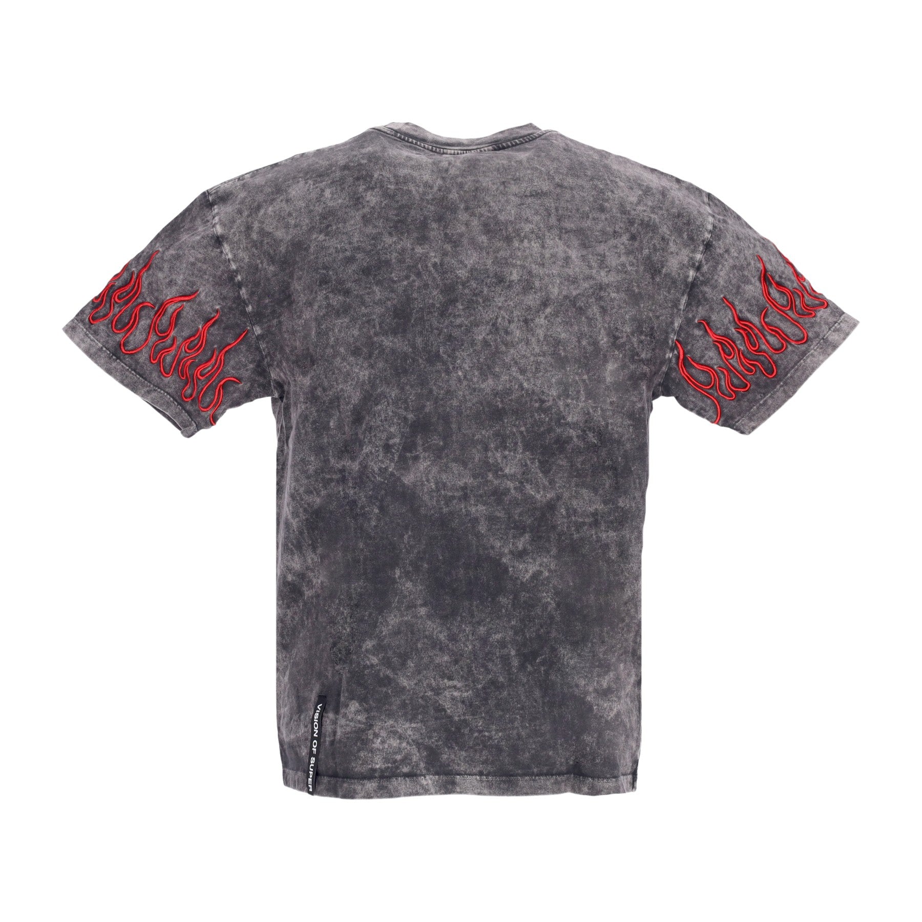 Vision Of Super, Maglietta Uomo Embroidered Flames Tee, 
