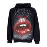 Vision Of Super, Felpa Cappuccio Uomo Rock Mouth Print Hoodie, Black