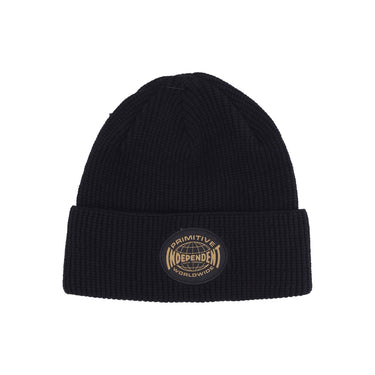Primitive, Cappello Uomo Global Waffle Beanie X Independent, Black