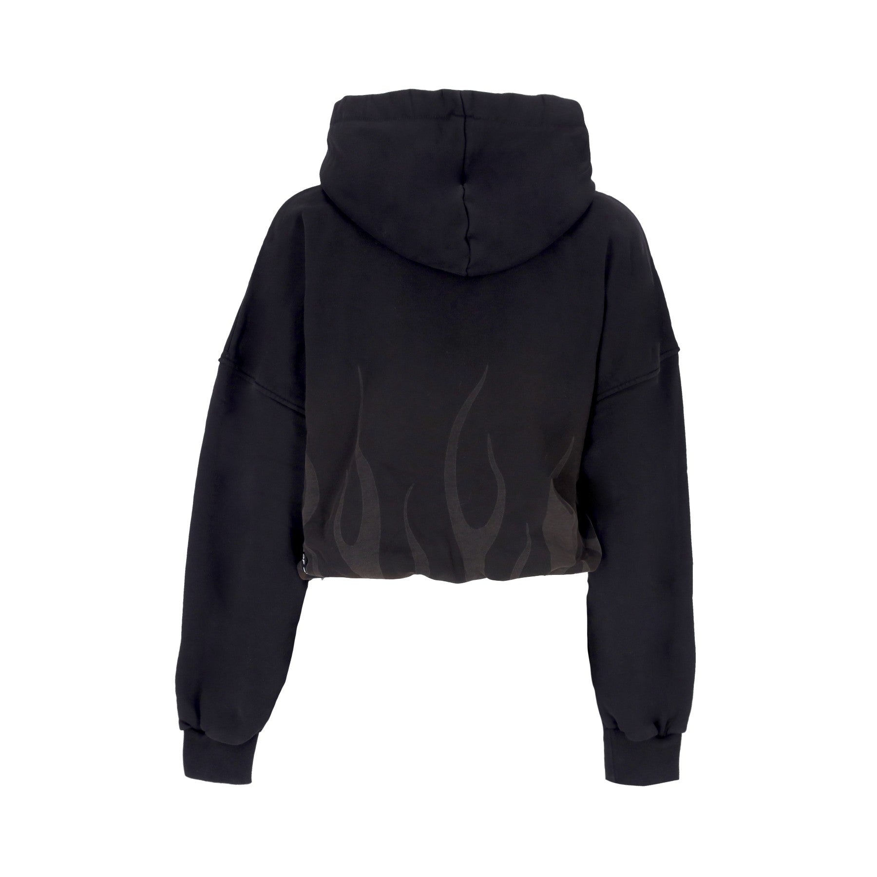 Vision Of Super, Felpa Cappuccio Corta Donna Corrosive Flames Hoodie, 