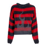 Vision Of Super, Maglione Donna Black Flames Jumper, Red