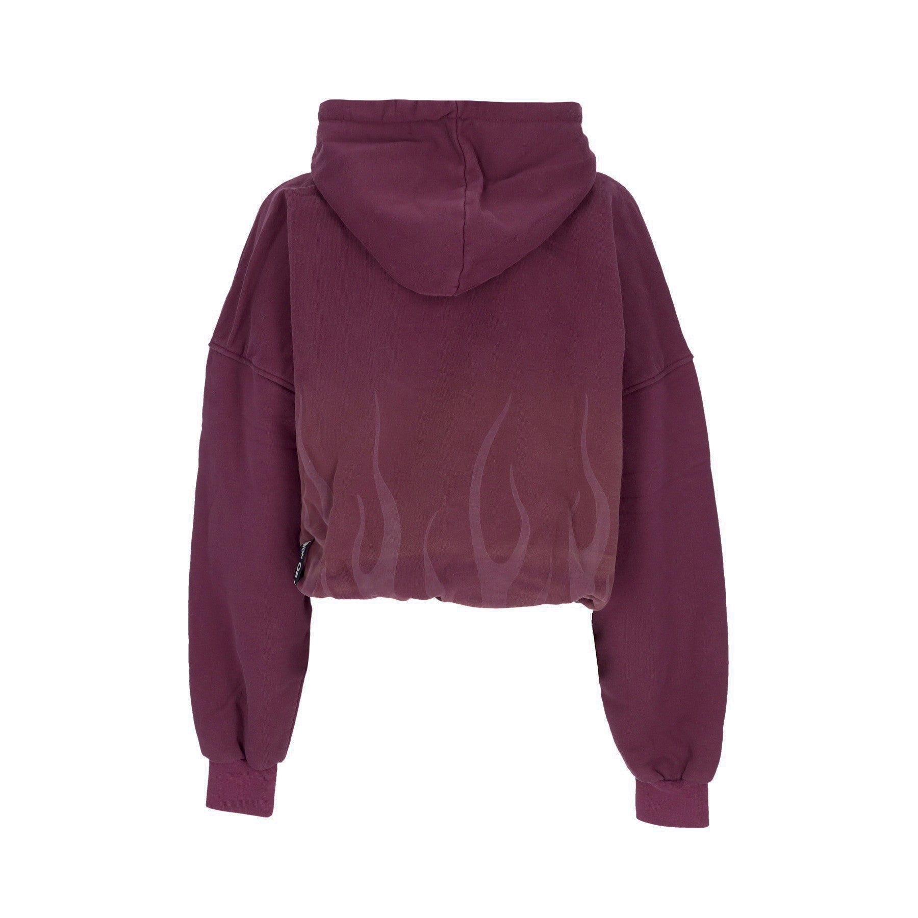 Vision Of Super, Felpa Cappuccio Corta Donna Corrosive Flames Hoodie, 