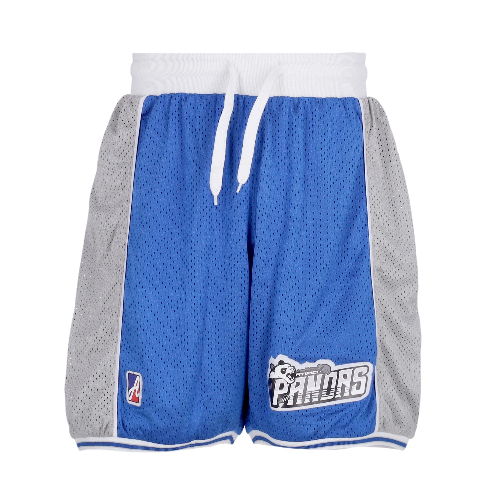 Atipici, Pantaloncino Basket Uomo Basketball Shorts Atipici Pandas, Blue/grey