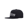 Atipici, Cappellino Visiera Piatta Uomo Cap Atipici Pandas, Black