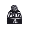 Atipici, Cappello Pom Pom Uomo Pom Pom Beanie Atipici Pandas, Black