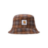 Carhartt Wip, Cappello Da Pescatore Uomo Cord Bucket Hat, Wiley Check/hamilton Brown