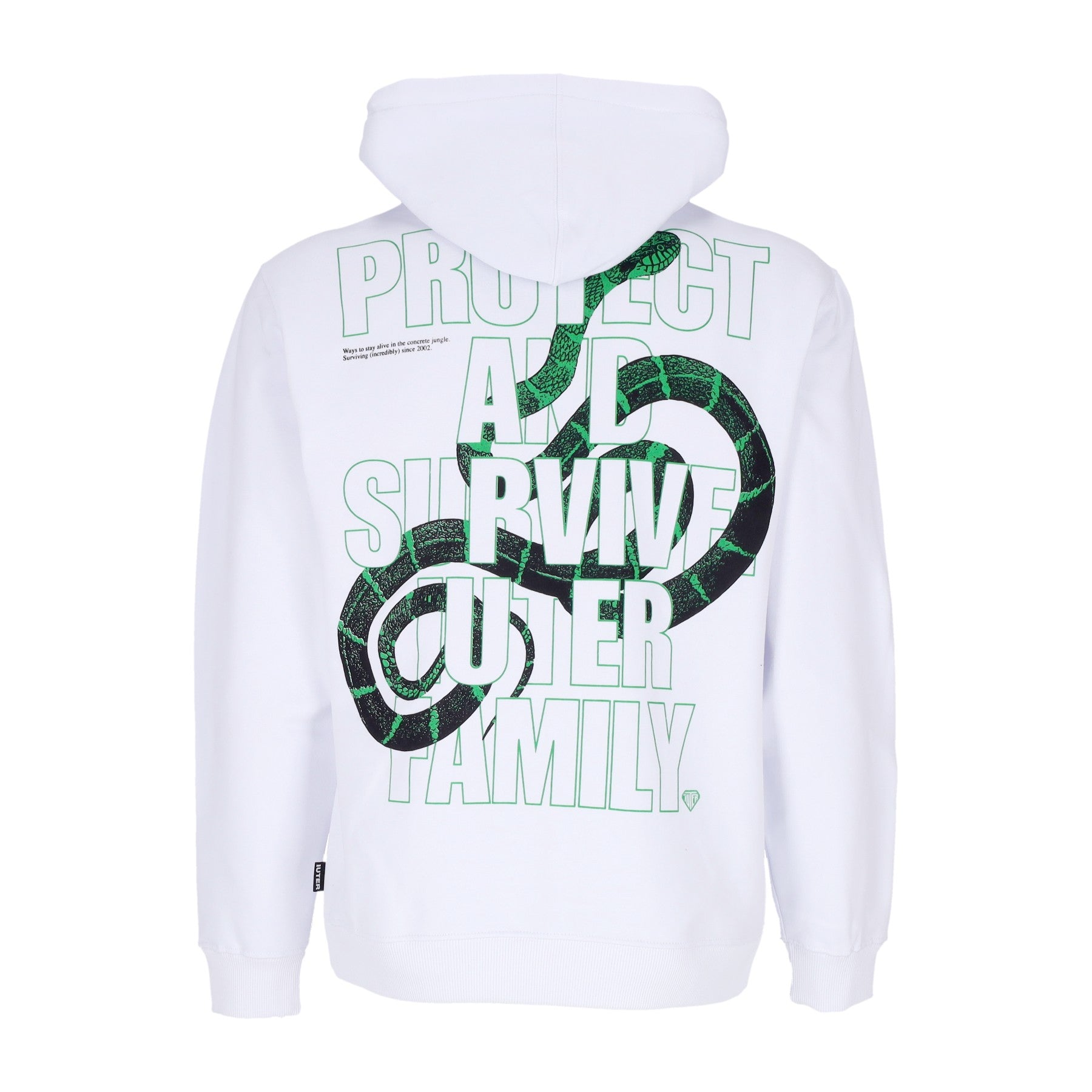 Iuter, Felpa Cappuccio Uomo Stay Alive Hoodie, 