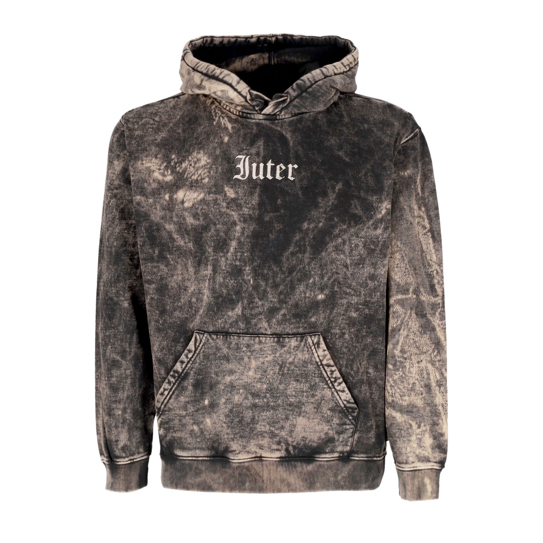 Iuter, Felpa Cappuccio Uomo Still Here Hoodie, Black