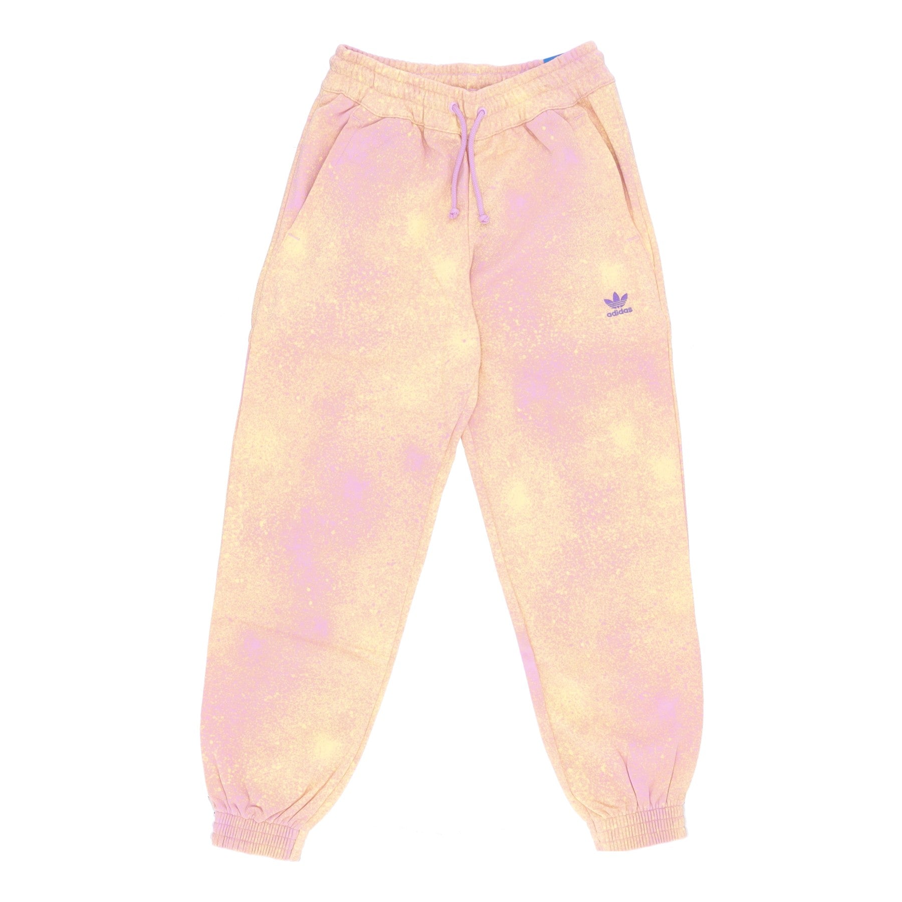 Adidas, Pantalone Tuta Leggero Donna All Over Print Jogger, Bliss Lilac/almost Yellow
