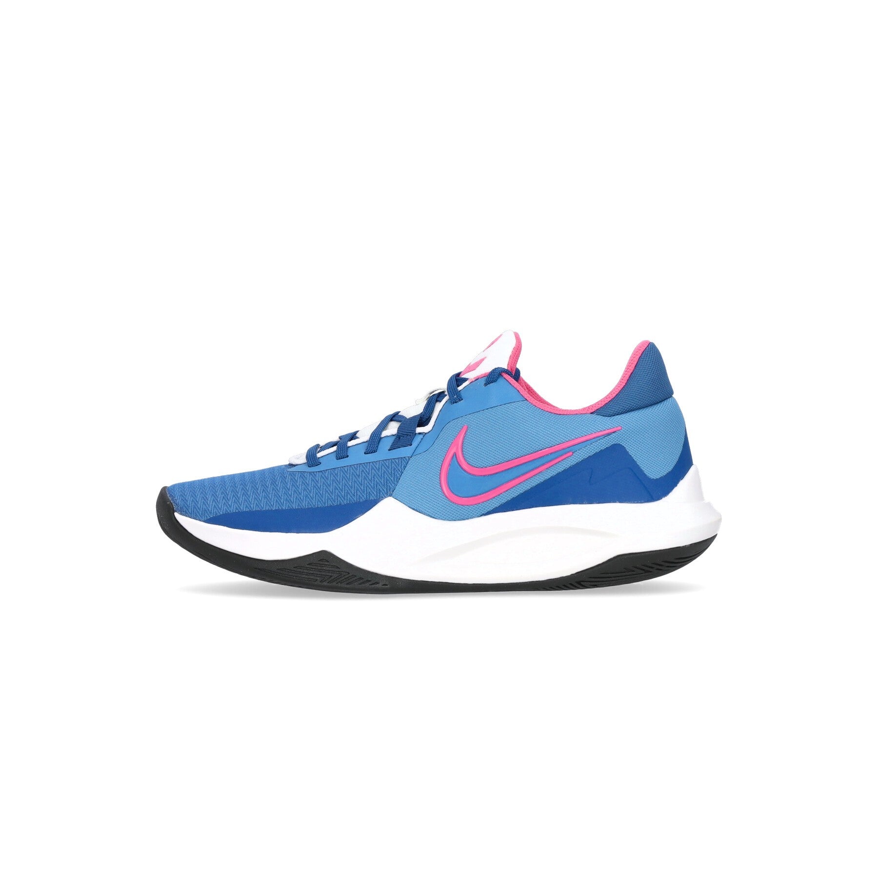 Nike Nba, Scarpa Bassa Uomo Precision Vi, Dutch Blue/pinksicle/dark Marina Blue/sail