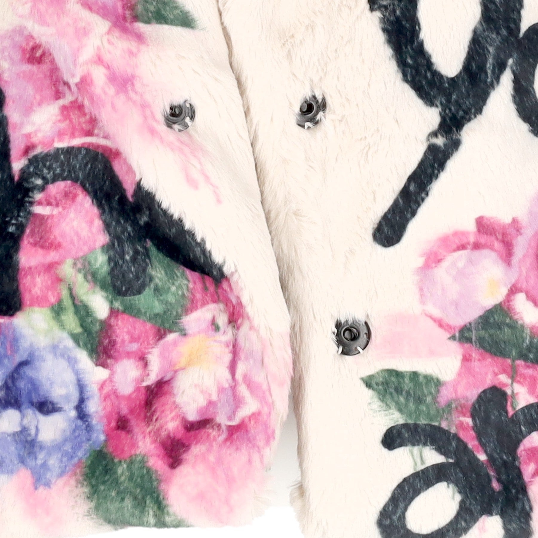 Pelliccia Donna Flowers Eco-fur Jacket Multicolor