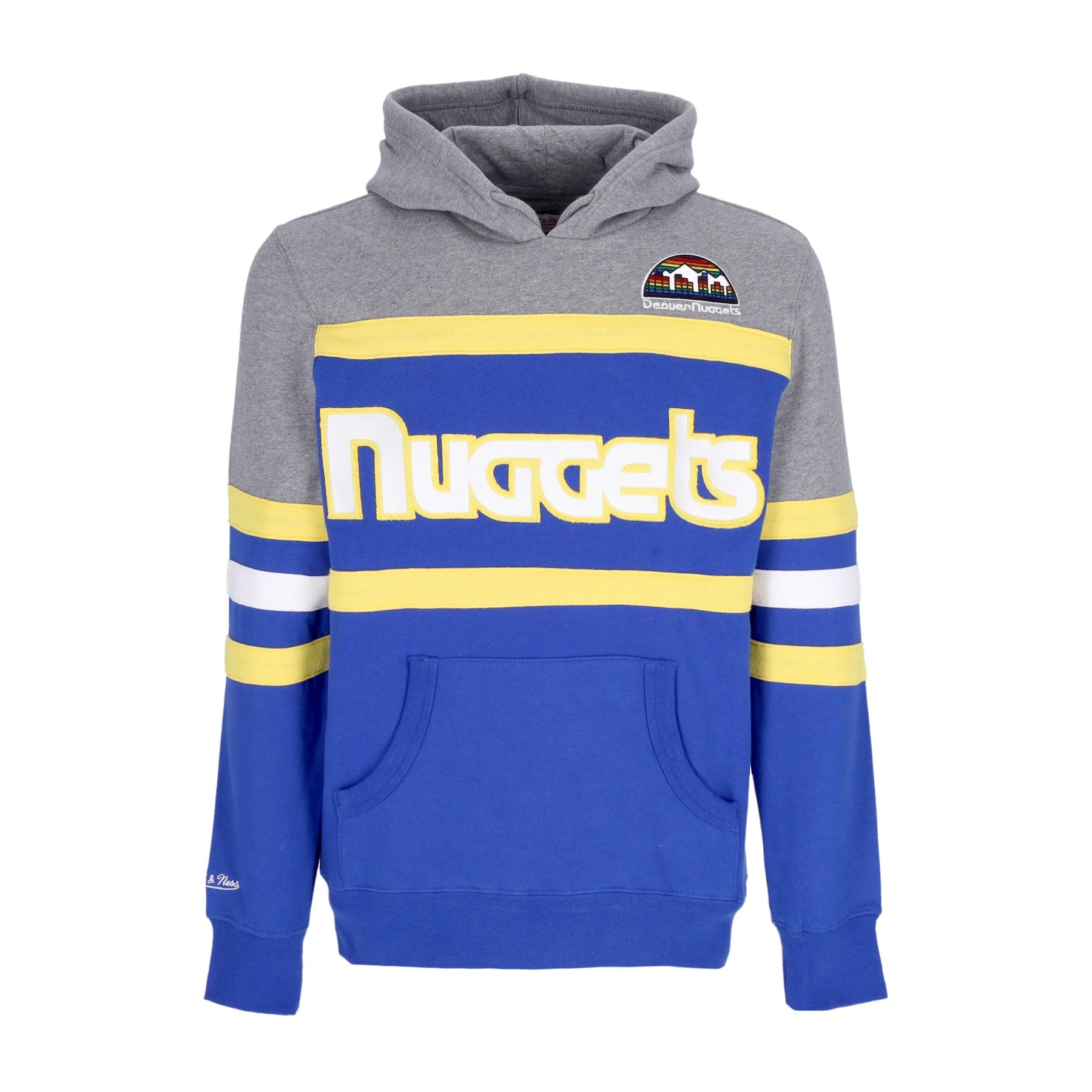 Mitchell & Ness, Felpa Cappuccio Uomo Nba Headcoach Hoodie Hardwood Classics Dennug, Royal