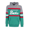 Mitchell & Ness, Felpa Cappuccio Uomo Nba Headcoach Hoodie Hardwood Classics Milbuc, Dark Green