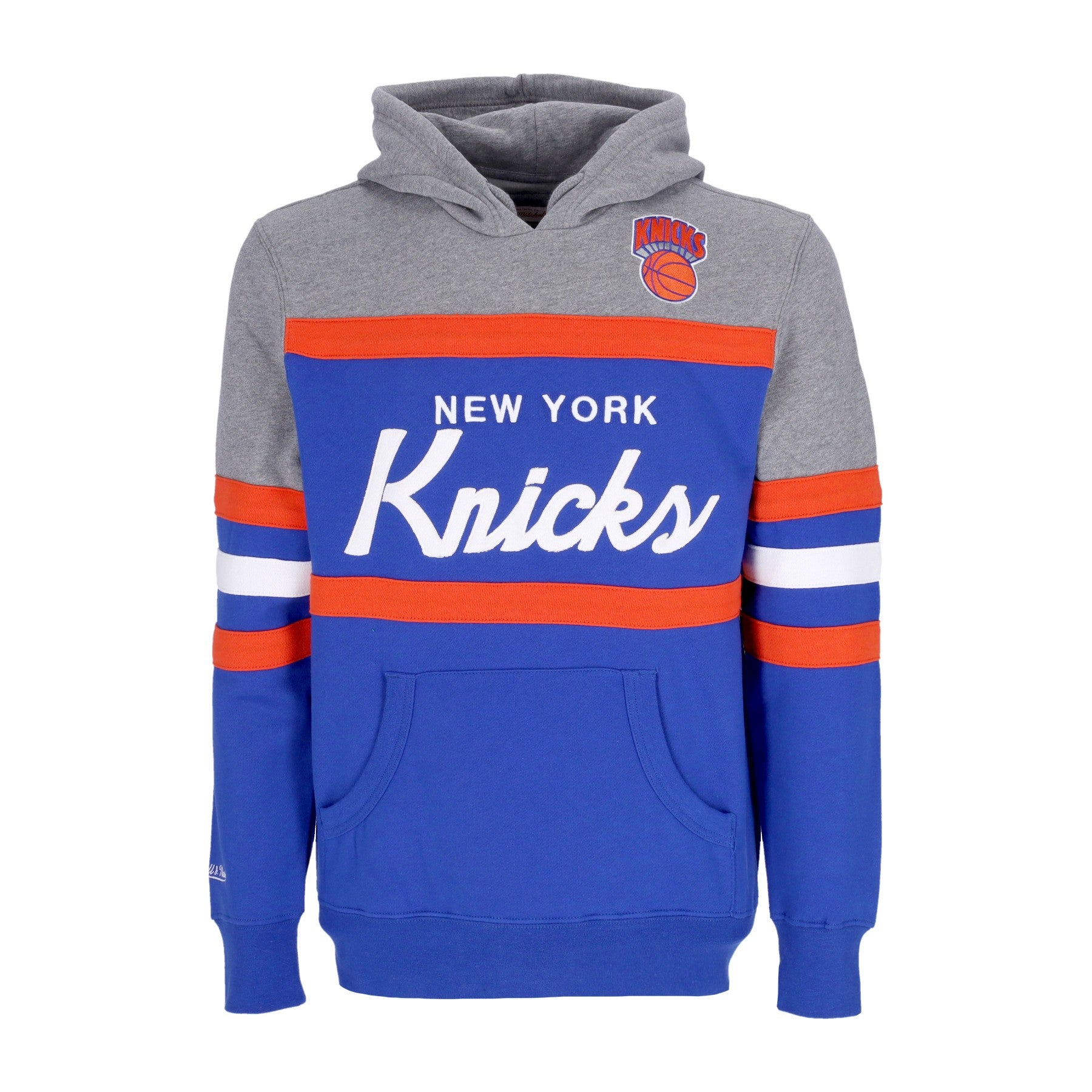 Mitchell & Ness, Felpa Cappuccio Uomo Nba Headcoach Hoodie Hardwood Classics Neykni, Royal