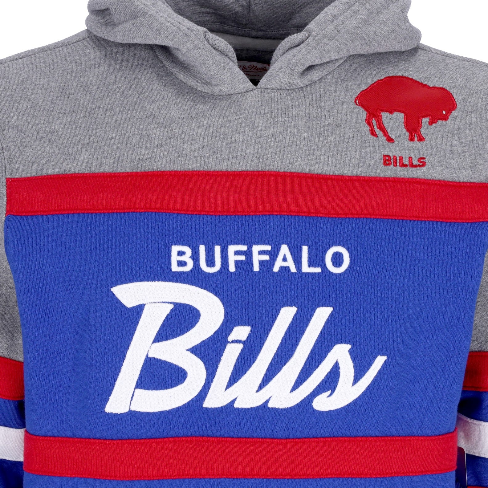 Mitchell & Ness, Felpa Cappuccio Uomo Nfl Headcoach Hoodie Bufbil, 