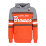 Mitchell & Ness, Felpa Cappuccio Uomo Nfl Headcoach Hoodie Clebro, Orange