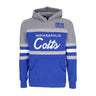 Mitchell & Ness, Felpa Cappuccio Uomo Nfl Headcoach Hoodie Indcol, Royal