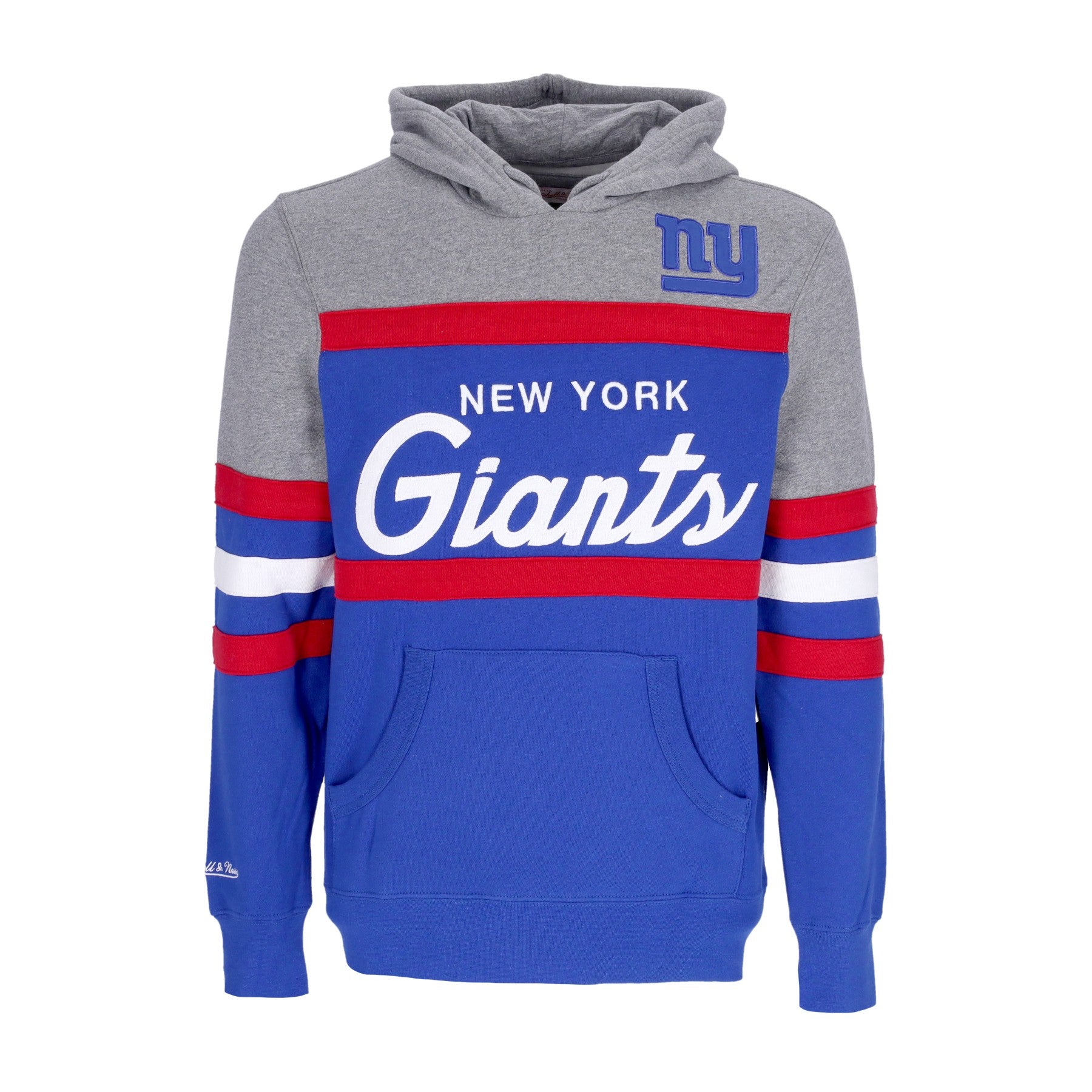 Mitchell & Ness, Felpa Cappuccio Uomo Nfl Headcoach Hoodie Neygia, Royal