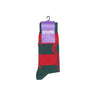 Octopus, Calza Media Uomo Nightmare Freddy's Stripes Socks Horror Pack, Green/red