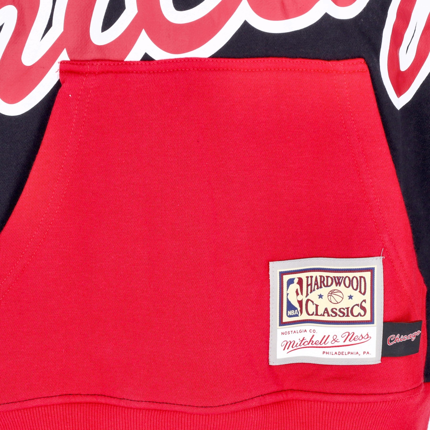 Mitchell & Ness, Felpa Cappuccio Uomo Nba Big Face Hoodie 5.0 Hardwood Classics Chibul, 