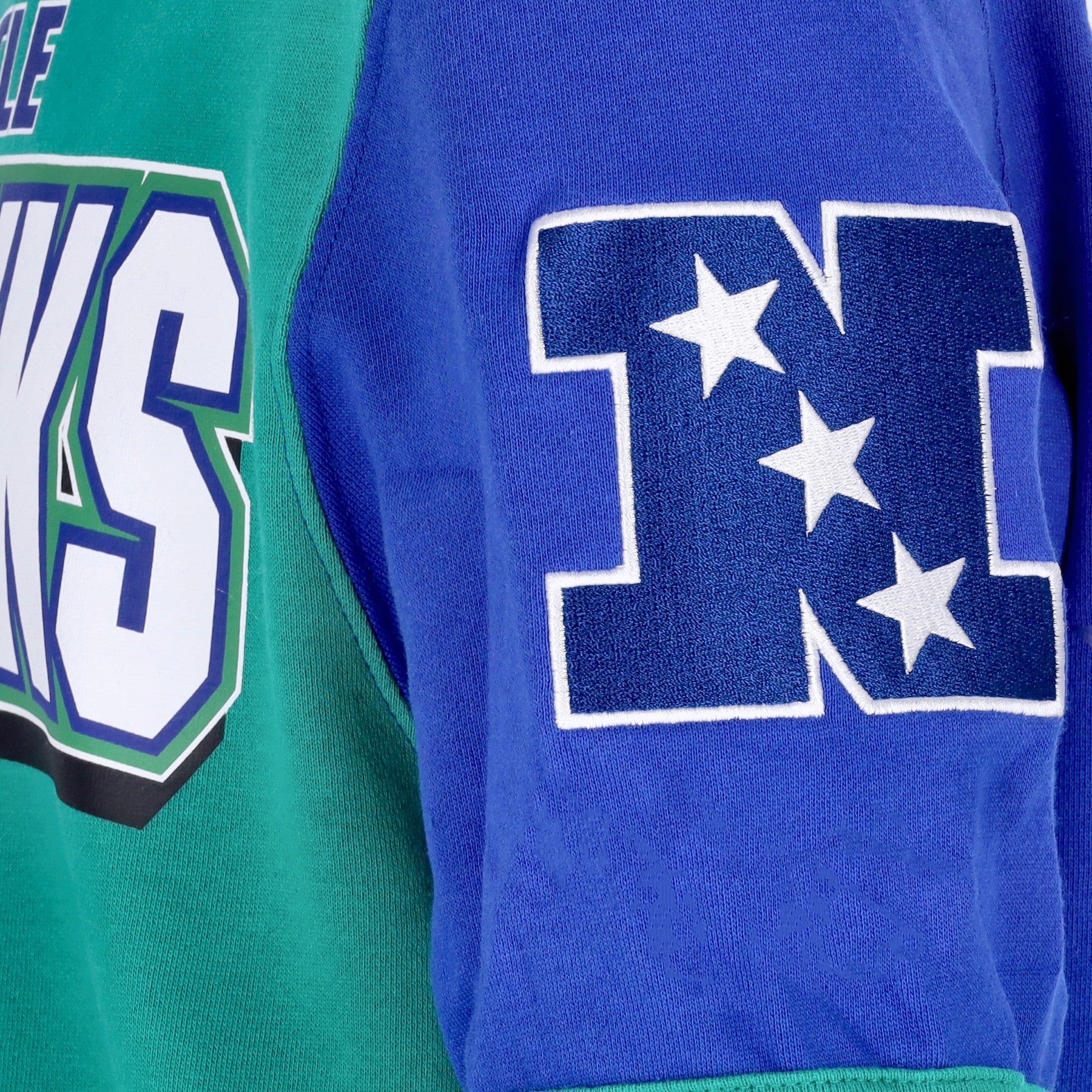 Mitchell & Ness, Felpa Girocollo Uomo Nfl All Over Crew 2.0 Seasea, 