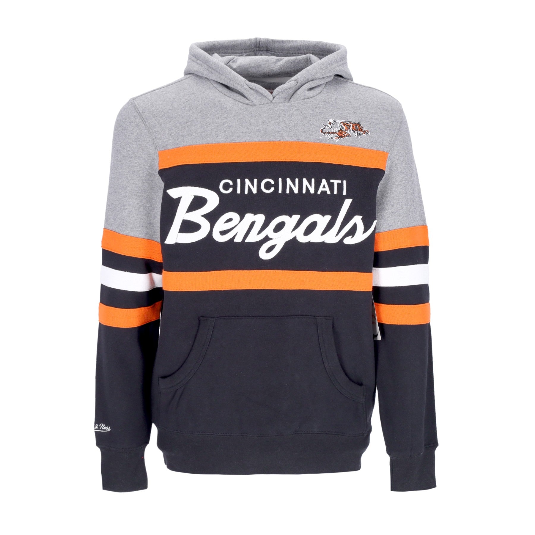 Mitchell & Ness, Felpa Cappuccio Uomo Nfl Headcoach Hoodie Cinben, 