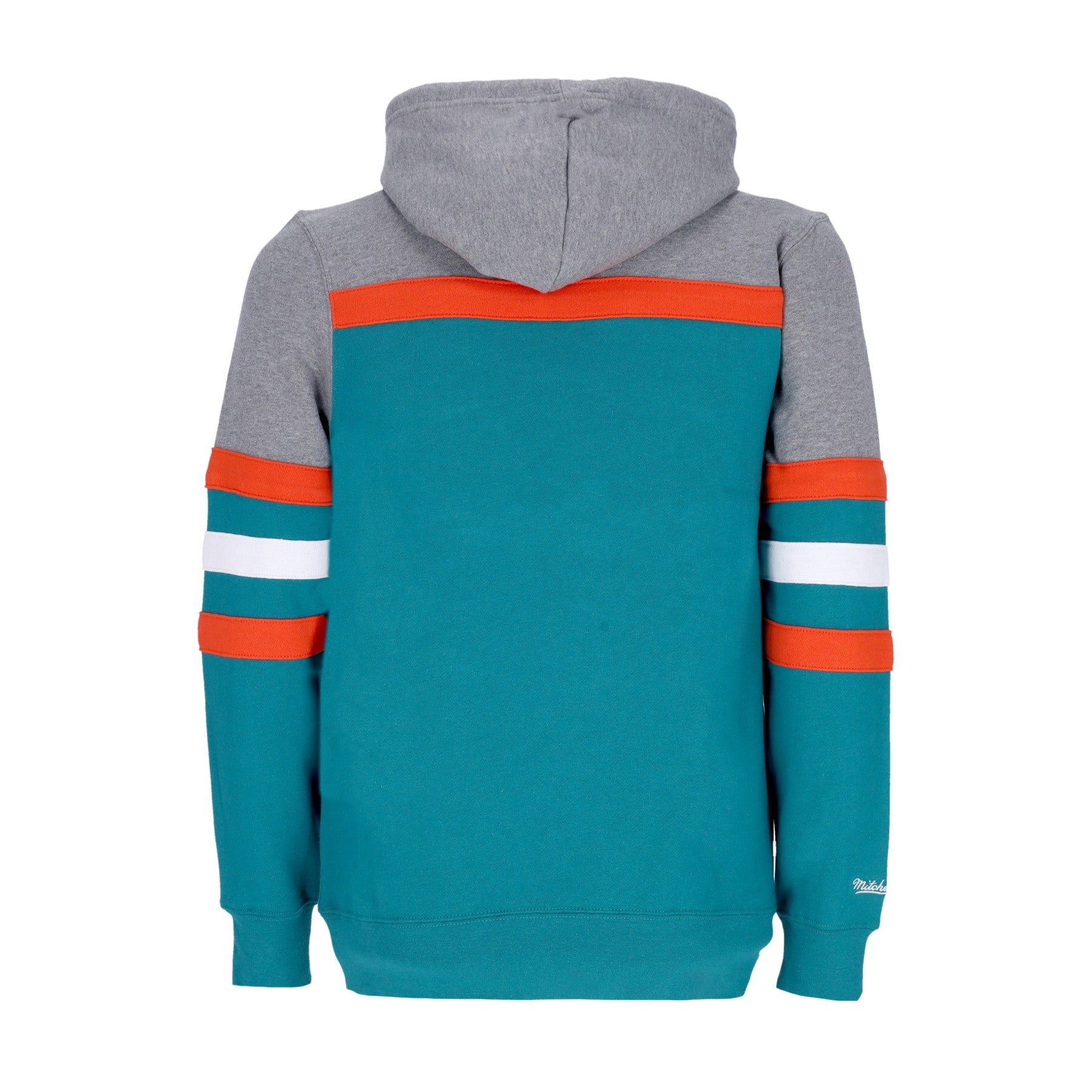 Mitchell & Ness, Felpa Cappuccio Uomo Nfl Headcoach Hoodie Miadol, Dark Teal